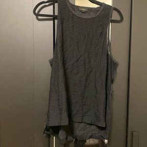 Alala black mesh tank